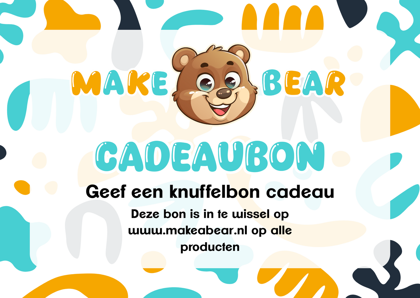 Digitale cadeaubon van make a Bear