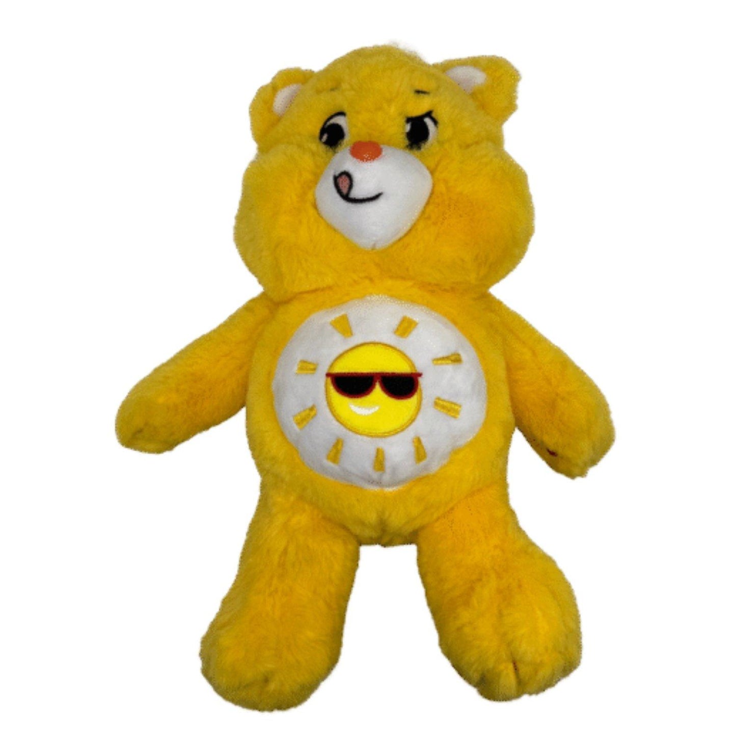 Staande Zonnebeertje β Funshine Bear volledig zichtbaar met zonnetje op de buik, beschikbaar bij Make a Bear