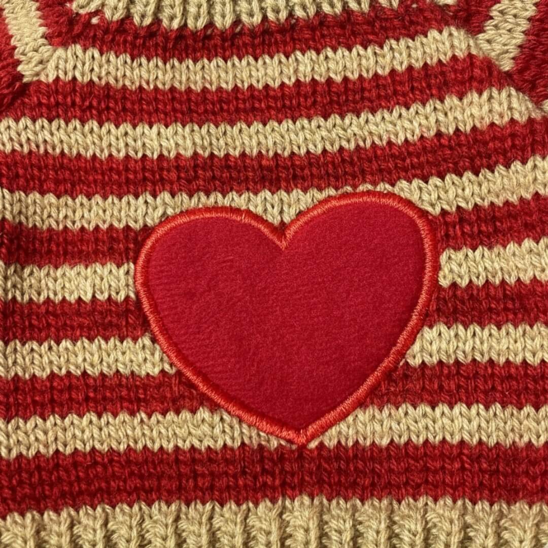 Gebreide Trui voor Knuffelbeer met Hartje