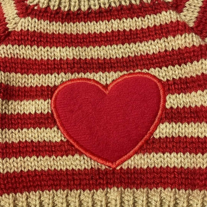 Gebreide Trui voor Knuffelbeer met Hartje