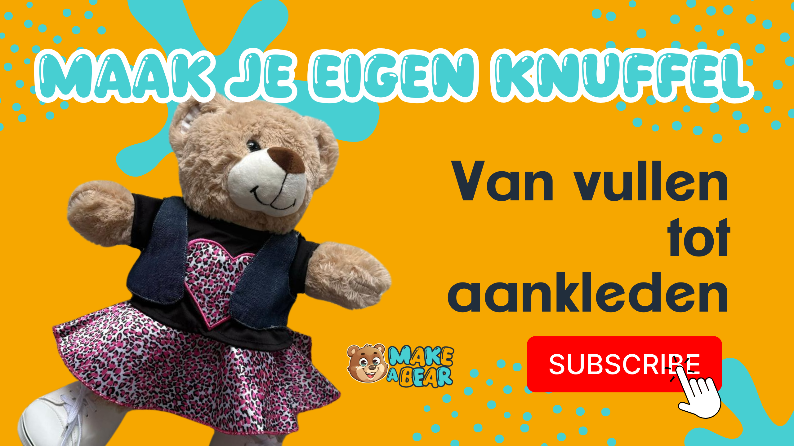Video laden: Maak je eigen knuffel , van vullen tot aankleden.