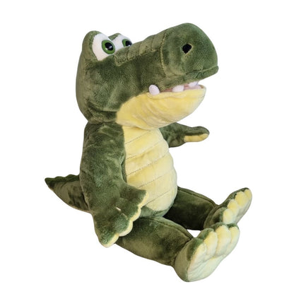 Aligator Knuffel - Make a bearAli Gator Knuffel - Make a bear Ali Gator Knuffel. de knuffel is hier zittend te zien vanaf de zijkant.