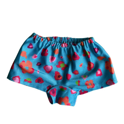Zwembroekje met bloemenprint – onderdeel van bikini voor knuffel uit de Make a Bear collectie