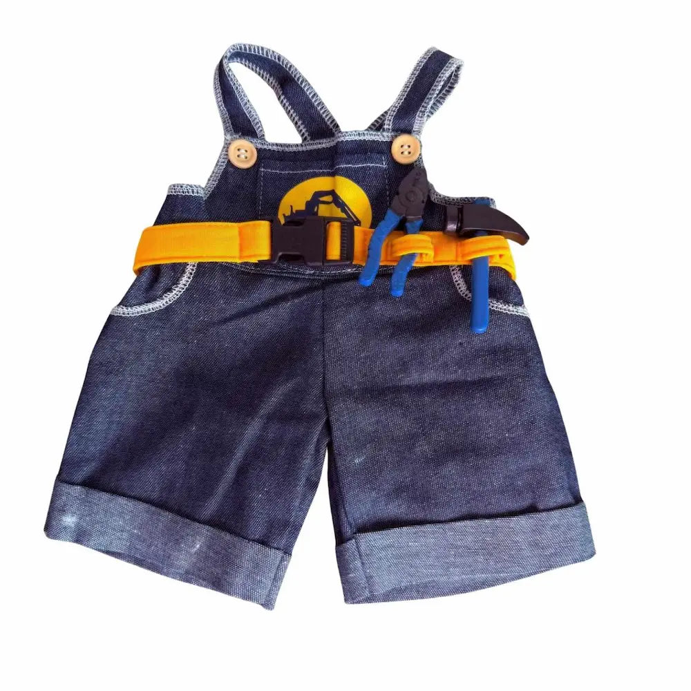 knuffel Bouwvakker Outfit Kleding voor Knuffels 40cm – Cadeau Kind Knuffelbeer – Make a Bear