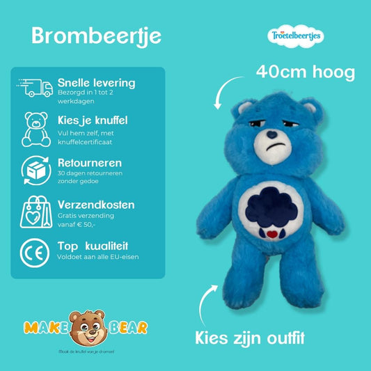 Troetelbeertje Brombeertje van Make a Bear – knuffel vol karakter met snelle levering, eenvoudige retouren, lage verzendkosten en topkwaliteit.