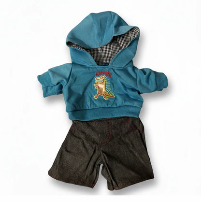 Hoodie met jeans voor knuffel 40cm