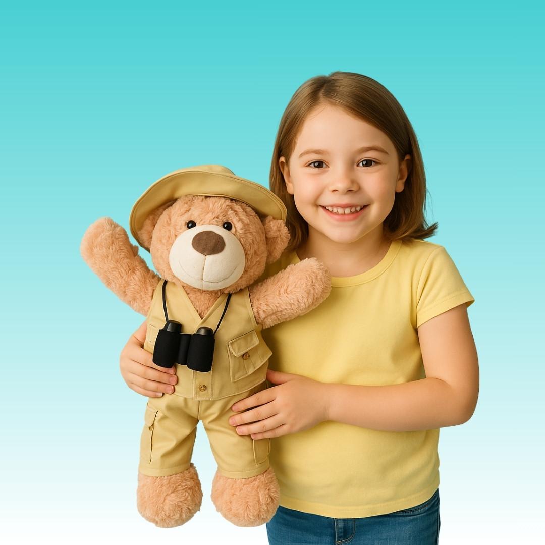 Mobiele hero banner met handgemaakte knuffels en wenshartje – een persoonlijk cadeau van Make a Bear.