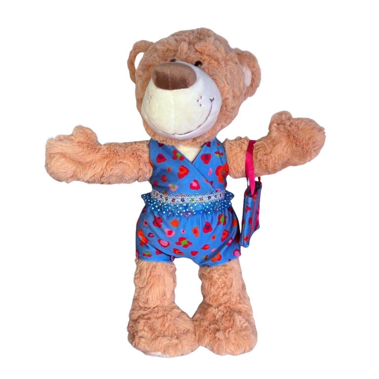 Milo de knuffelbeer in vrolijke bikini – zomers verkleedsetje van Make a Bear