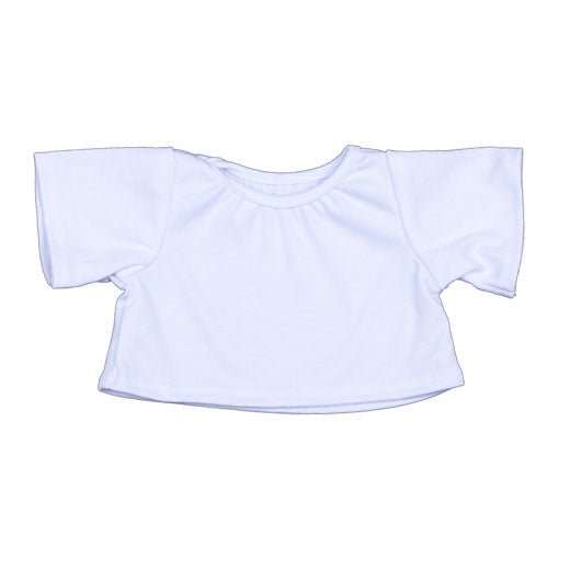 T-shirt, wit voor knuffel