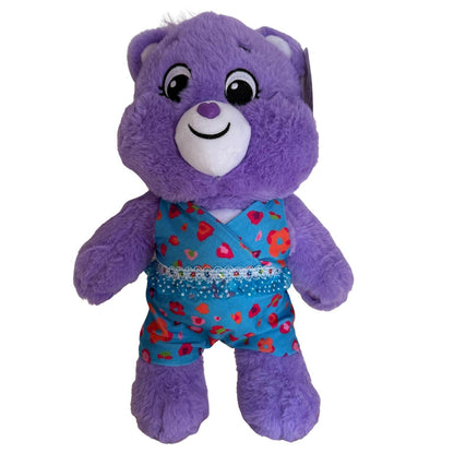 Achterkant van het Troetelbeertje – Eerlijkheidsbeertje in bikini, met zichtbare opening om de knuffel zelf te vullen bij Make a Bear